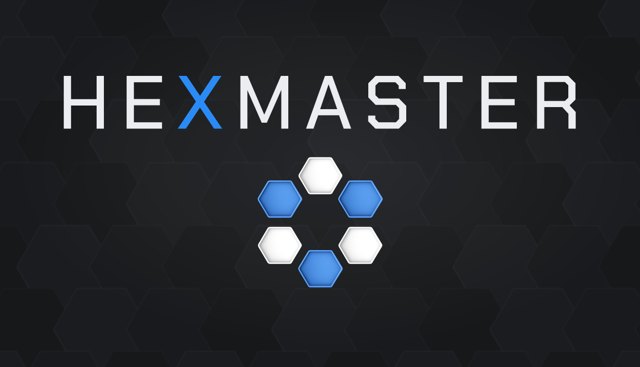 Hexmaster key art with logo, 1232 by 706