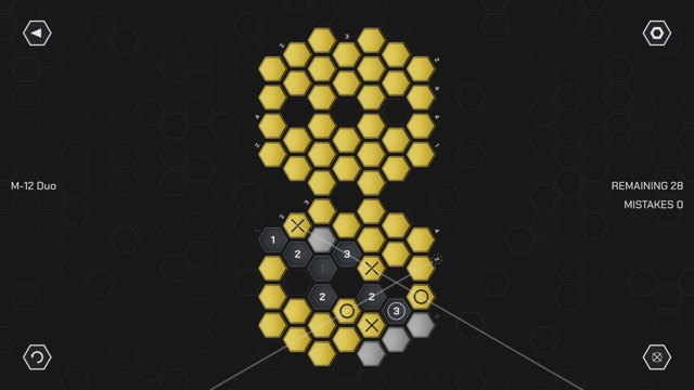 Duo: a Master puzzle with ring clues, yellow